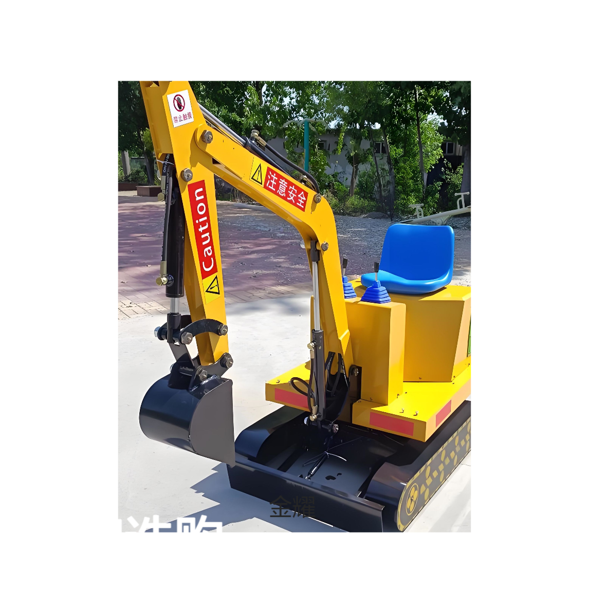儿童挖机厂家 家常用电220伏 坐式操作 智能遥控定时