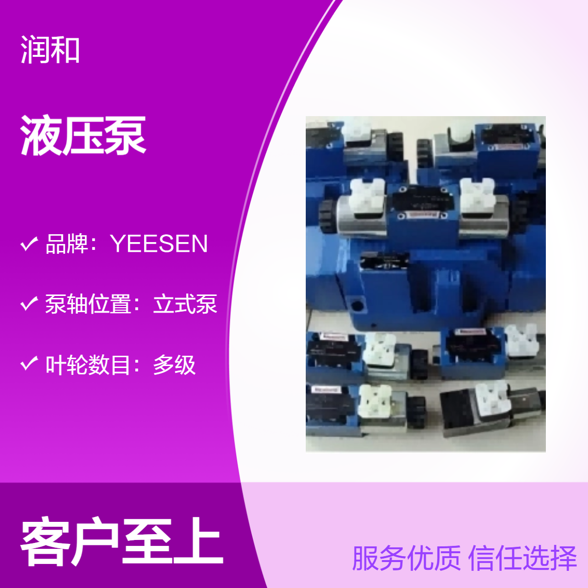 HYDROSILA立式多级液压泵 高压工业流体输送设备 高效稳定动力源
