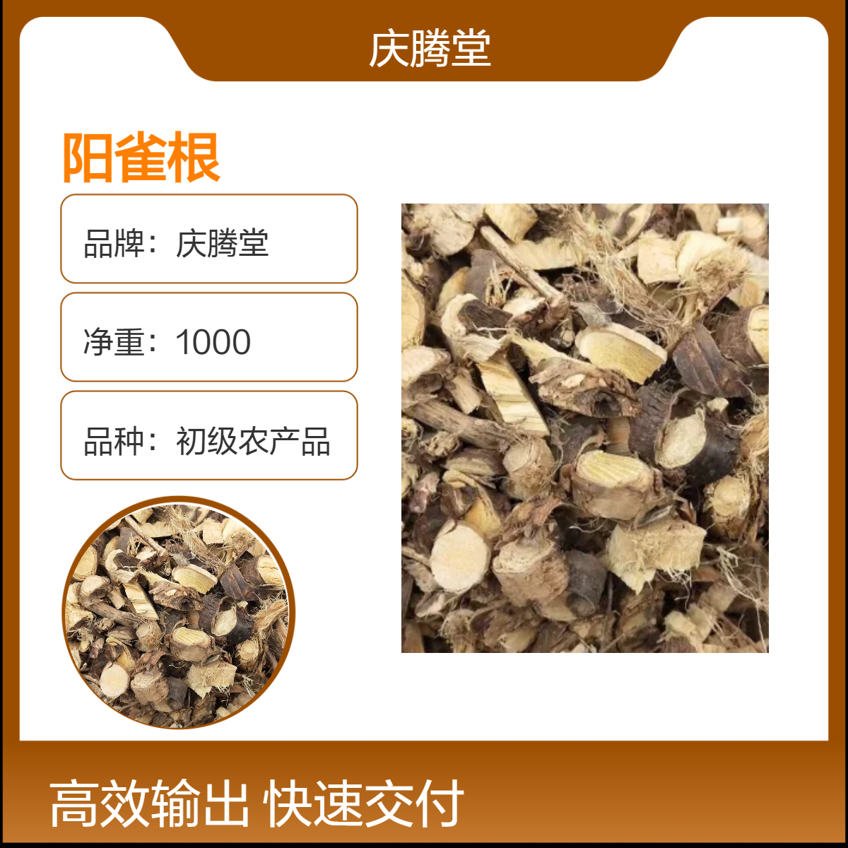 庆腾堂 批发 阳雀根 金雀根 朱砂根 新货 无硫 保质保量