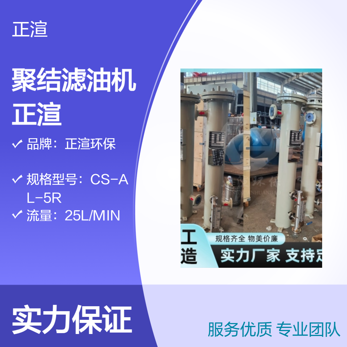 正渲环保 聚结滤油机 生产厂家 净化油 高效 精度高