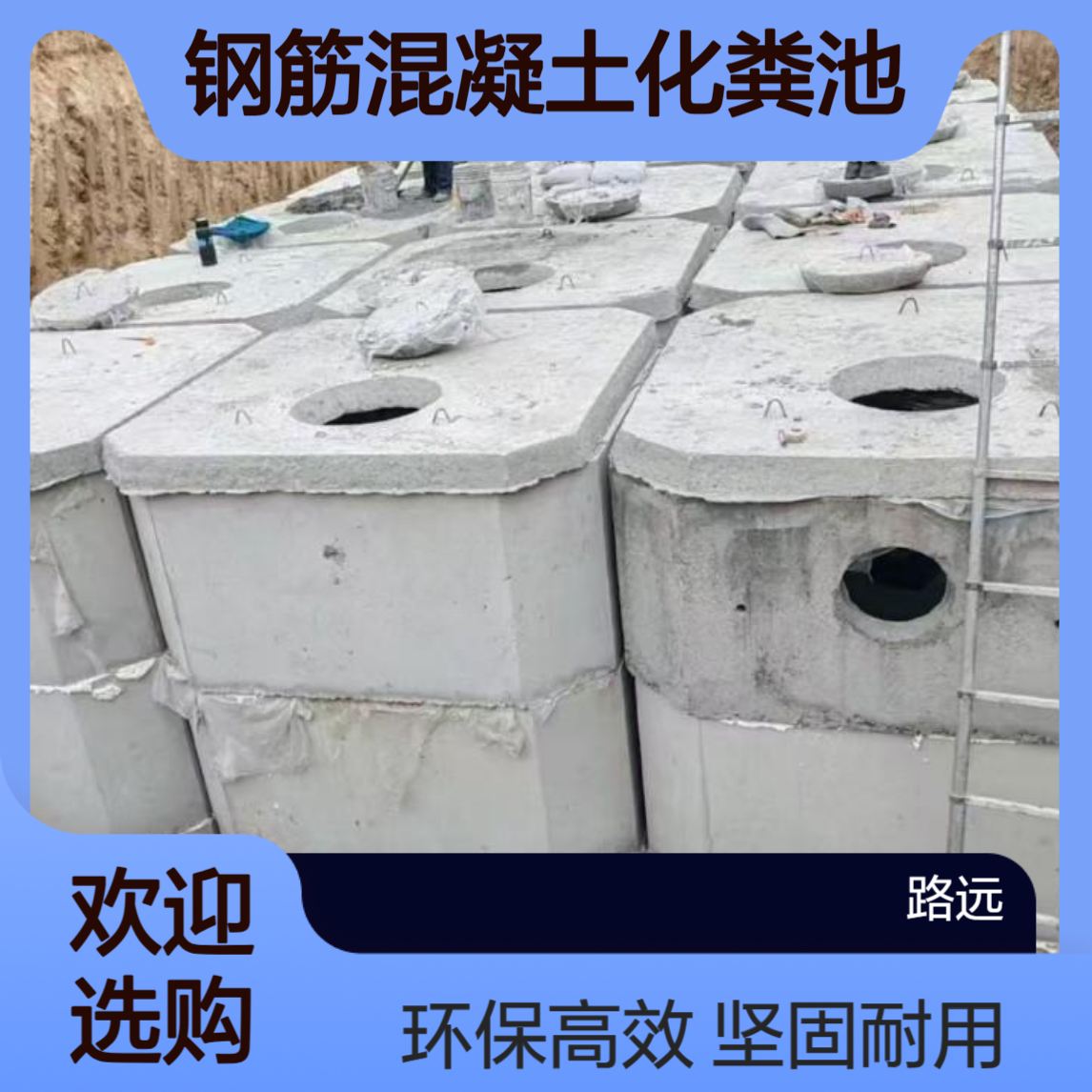 天 津水泥钢筋混凝土化粪池 小区污水处理成品 浇筑整体成型 厂家直供