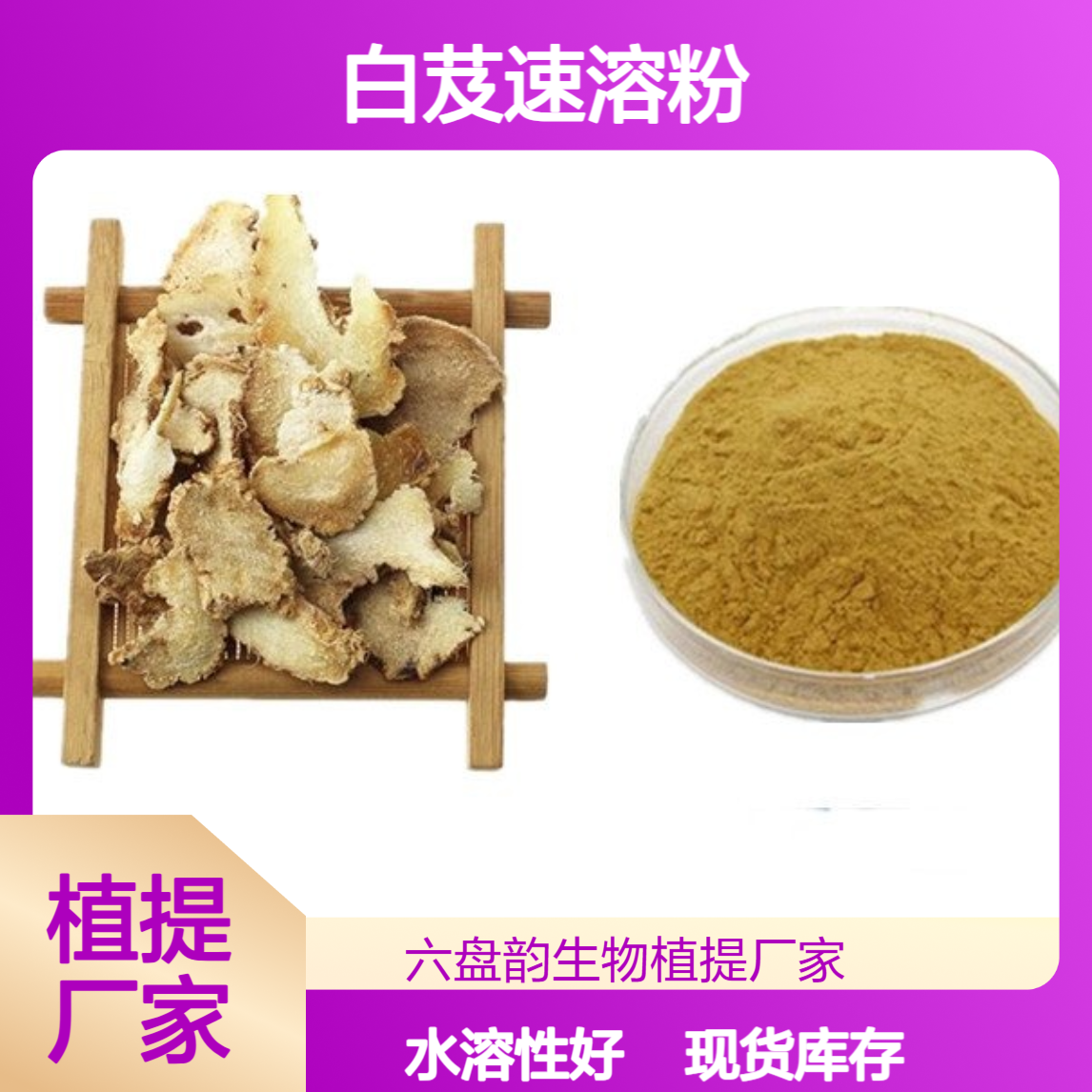 六盘韵生物 白芨速溶粉 水溶性好 细腻粉末 便捷食用 营养丰富