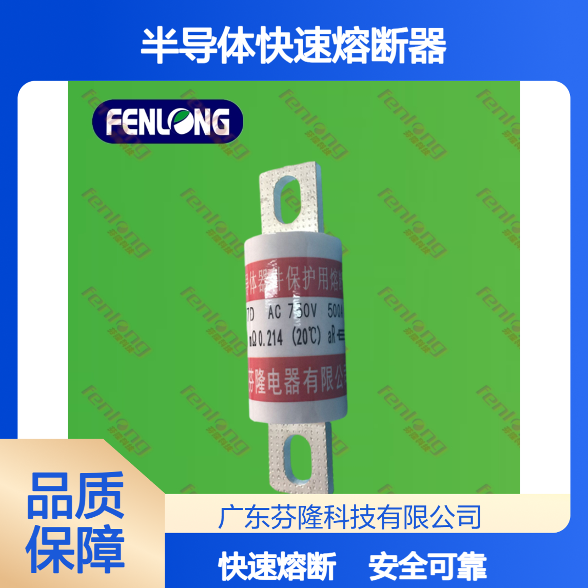 RS94A/B/C/D/E/F型 500V 40~600A新能源半导体快速熔断器 芬隆科技