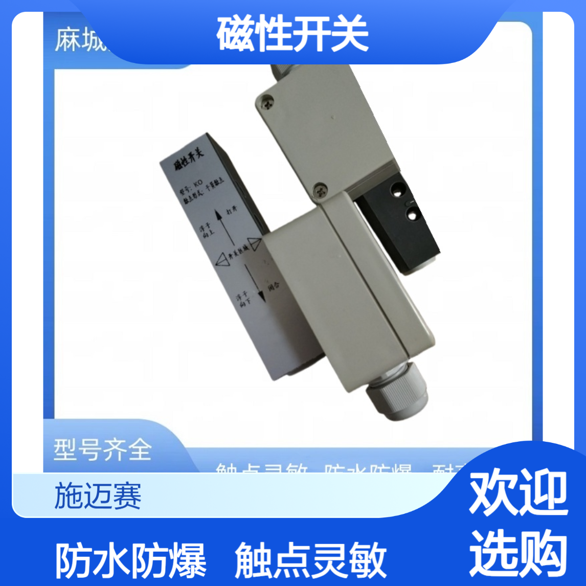 磁性开关KO 永磁限位开关 干簧触点 0.1A\AC250V\IP67