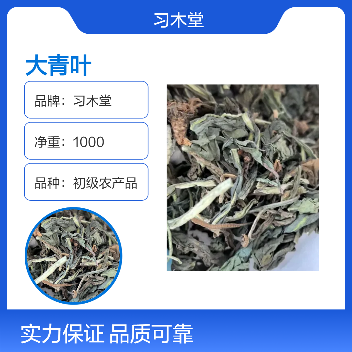 习木堂 供应 大青叶 新货 无硫 品质好 货源充足 原产地种植