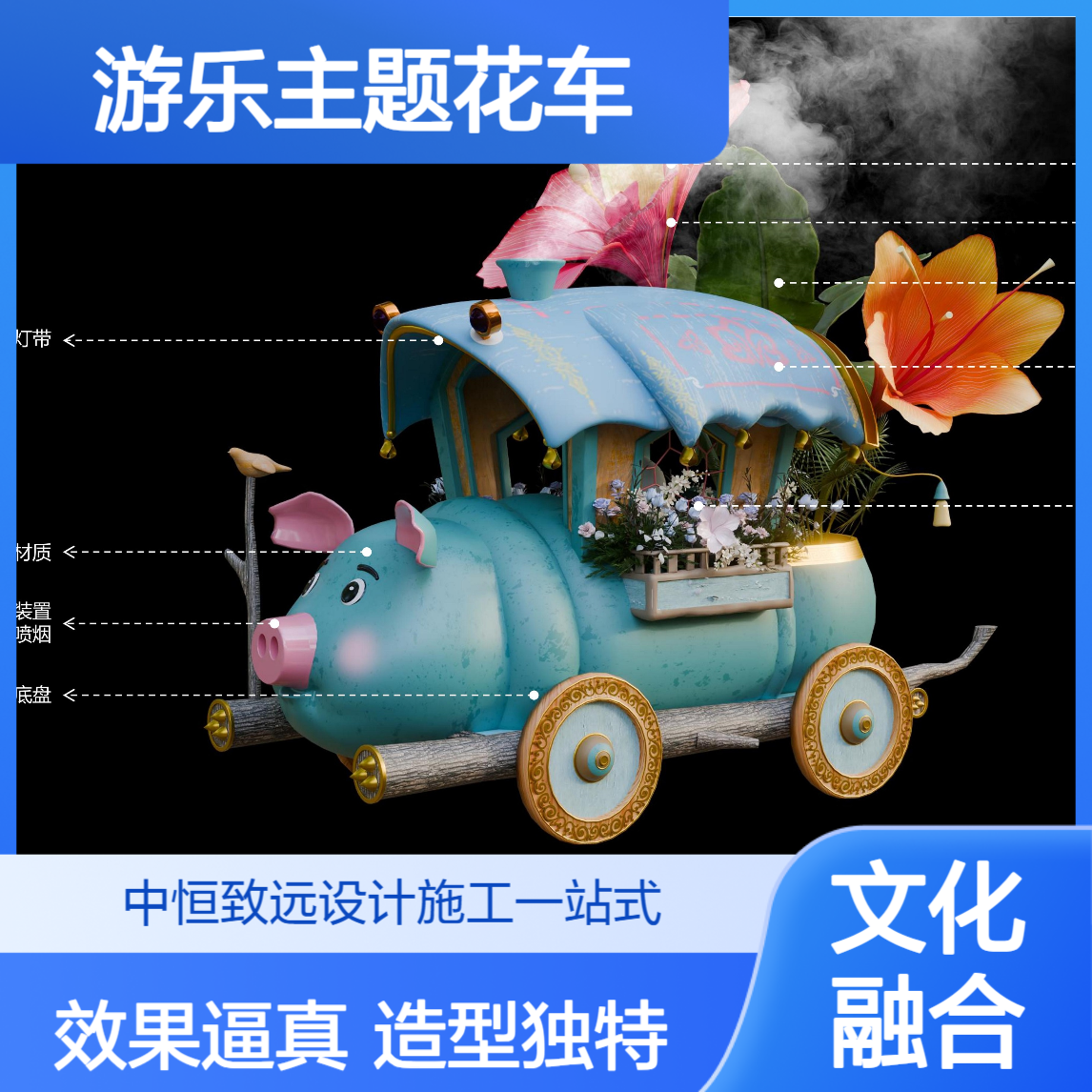 景区网红项目强势出圈，巡游表演搭配中恒游乐主题花车更吸客