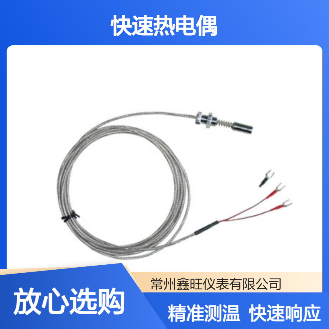 KR-602/604快速热电偶 不锈钢螺纹安装 液体测温24V电源0.1分辨率