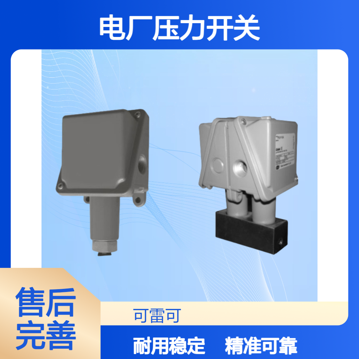 XACLAKE电厂压力开关 PSP12-02-MC双掷接点压力控制器