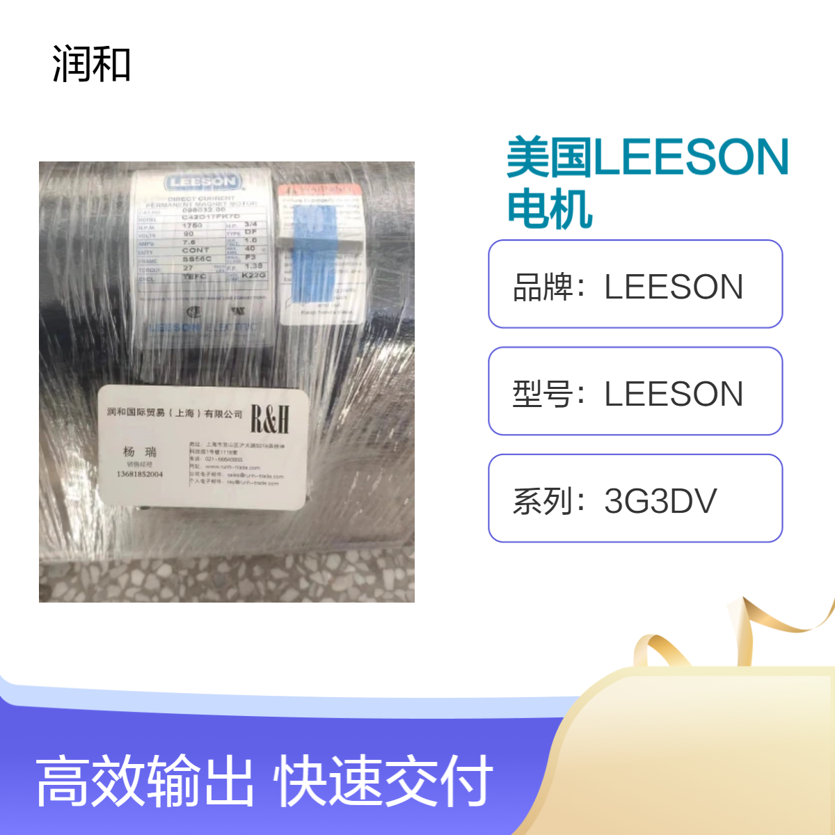 美国LEESON 3G3DV交流电机 220V负载25A输出 C42T17FZ17