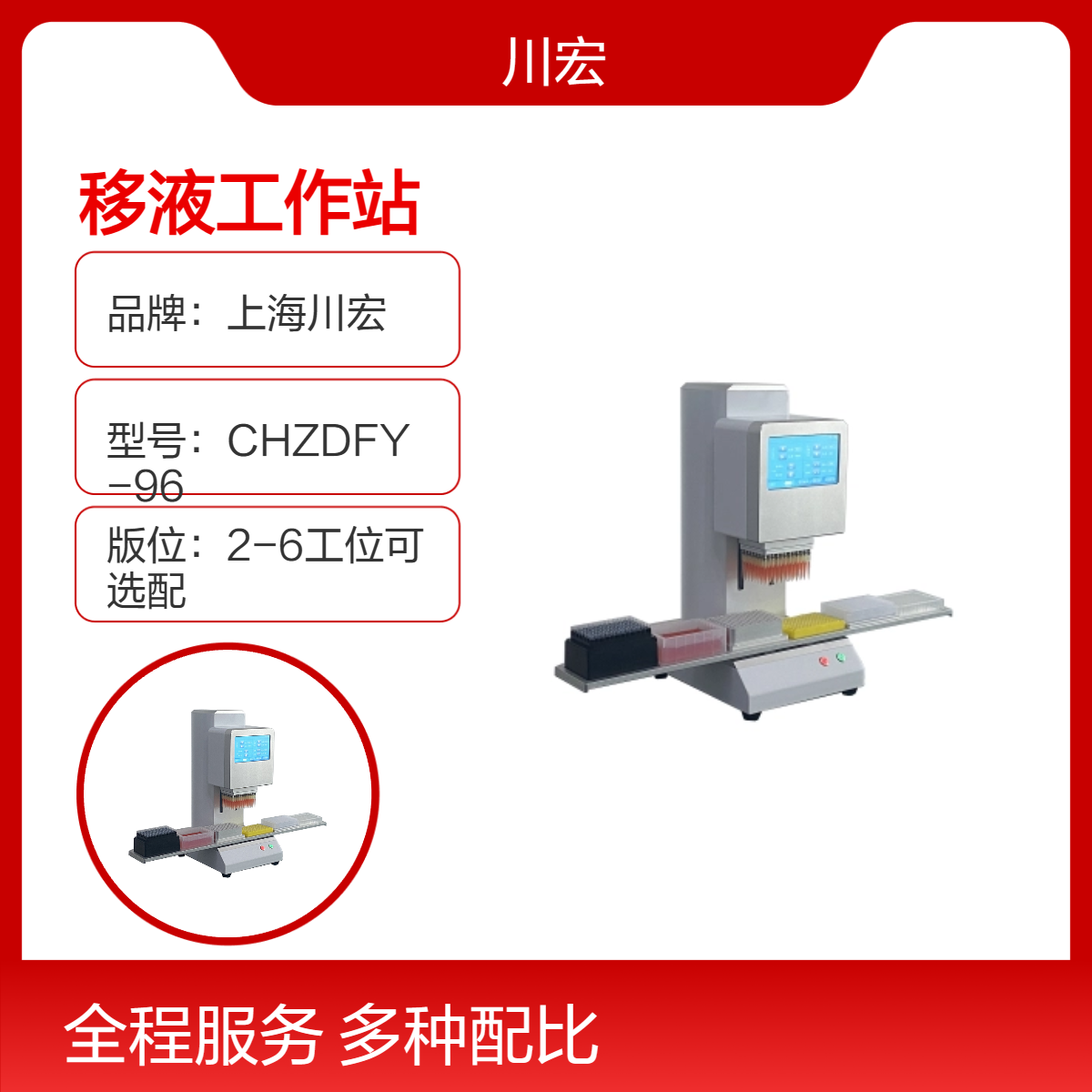96通道移液工作站CHZDFY-96高精度液体处理自动移液
