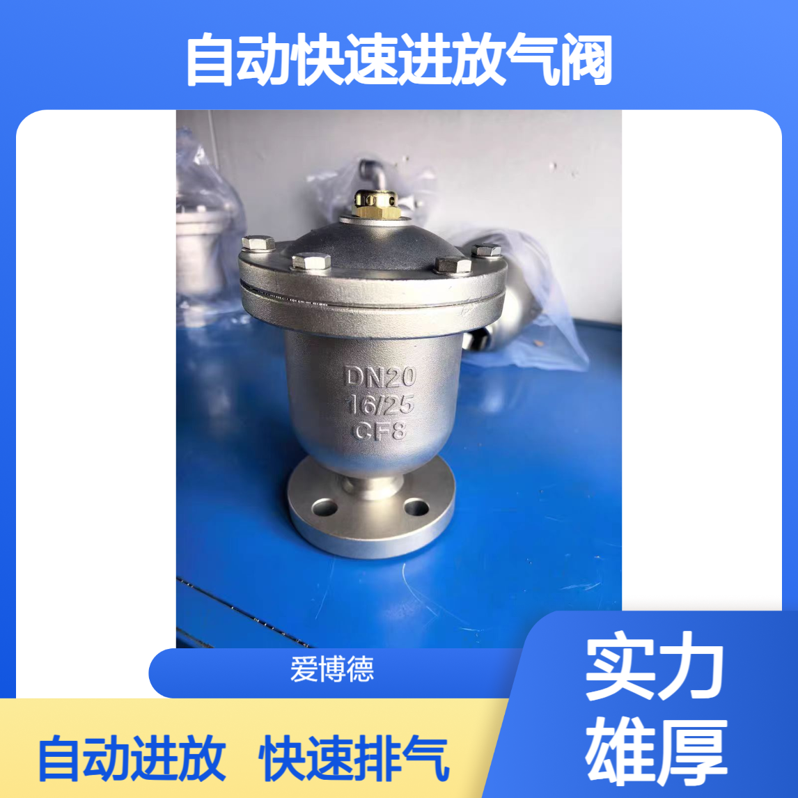 快速排气CARX复合式排气阀快速自动快速进放气阀DN100
