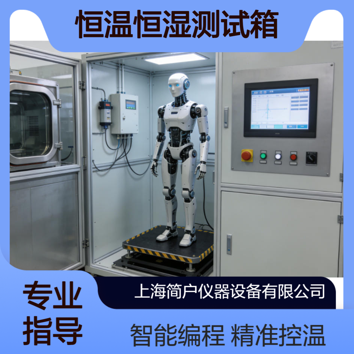简户仪器 人形机器人高低温试验箱 可编程恒温恒湿测试箱