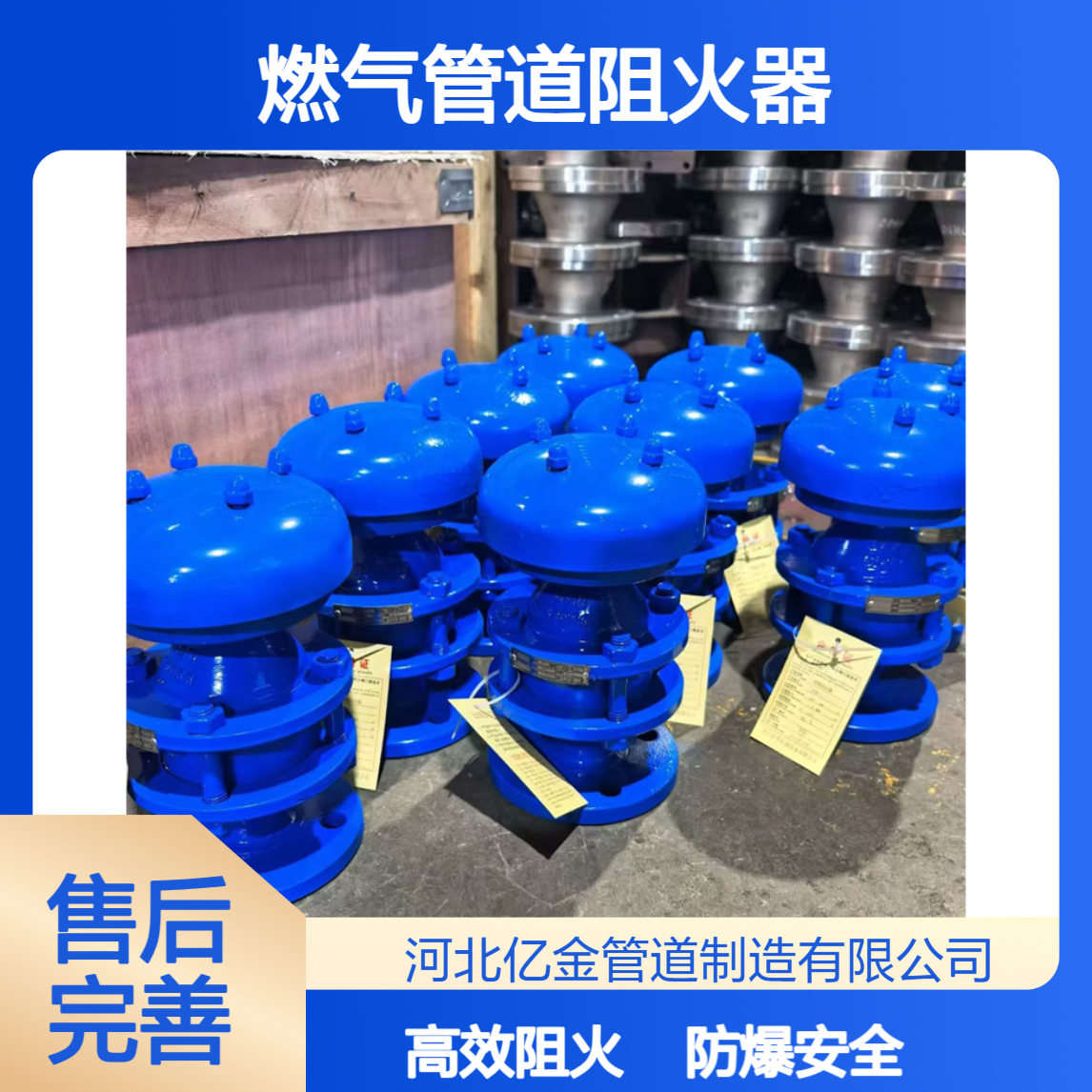 铸钢/碳钢防爆轰型燃气管道阻火器FWL-1-16C氢气ZHQ-B 亿金制造