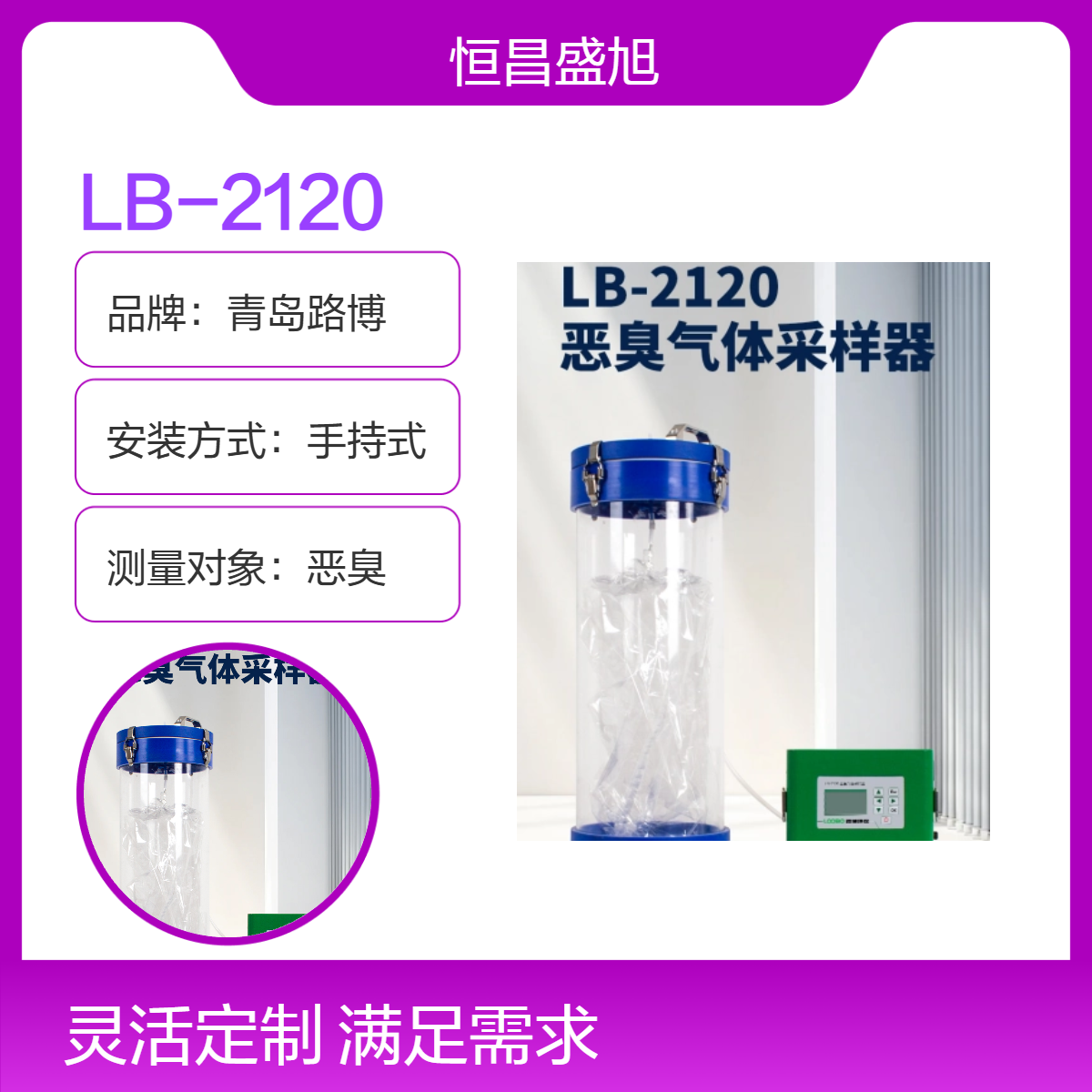 路博LB-2120手持式恶臭检测仪 便携数显 分辨率0.1mm 精准测量