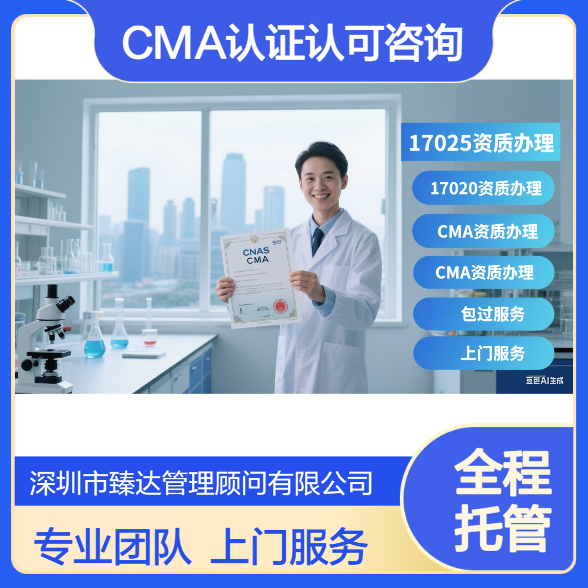 CNAS认证认可咨询中心 I 高级顾问师团队上门服务