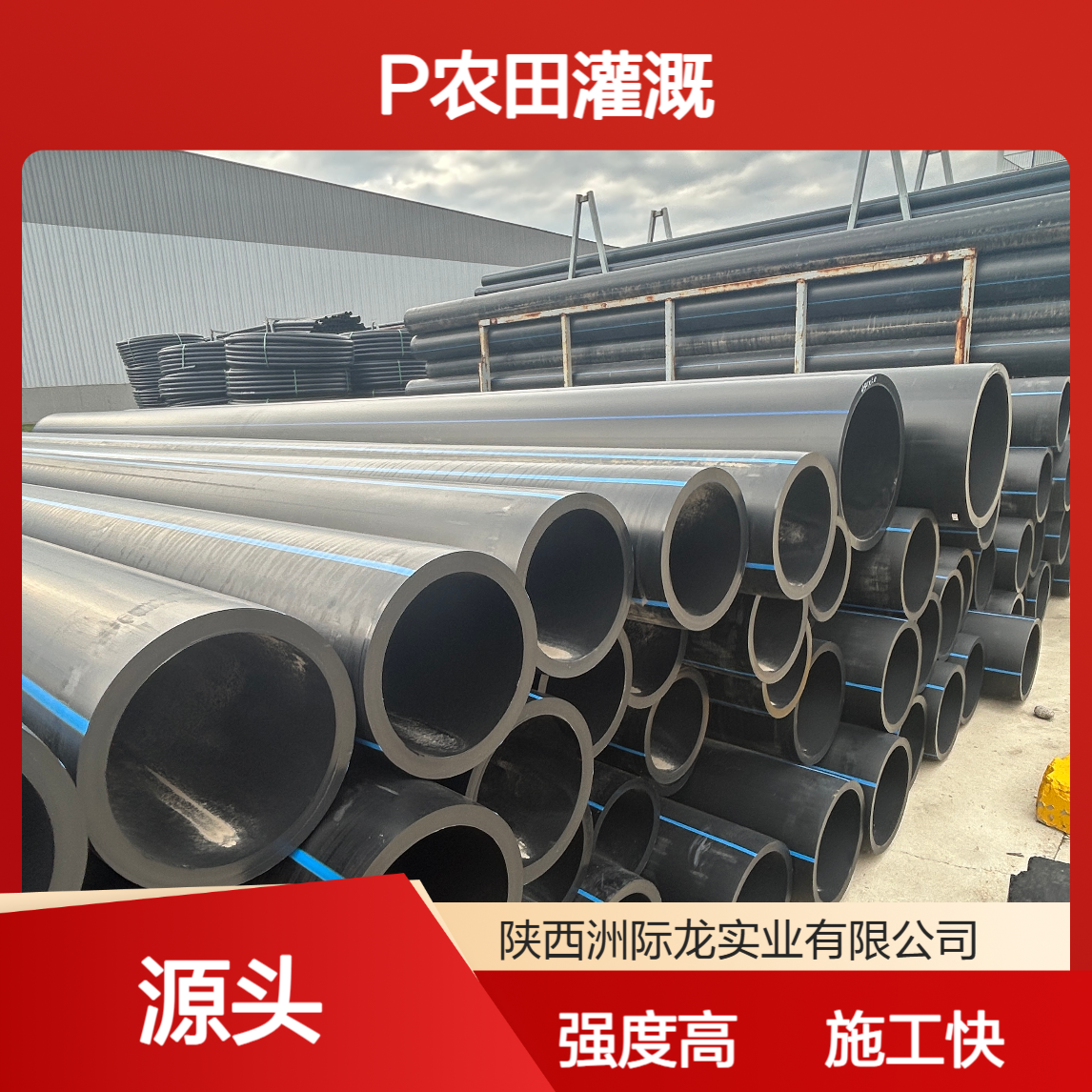 中财PE给水管 DN15/250 连接强度高 施工便捷建 筑给排水农田灌溉