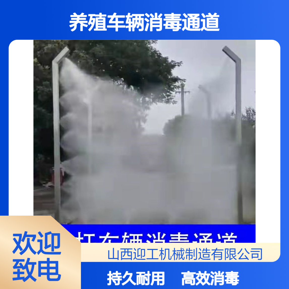 迎工养殖车辆消毒通道 7.5KW大功率 感应灵敏 使用寿命长