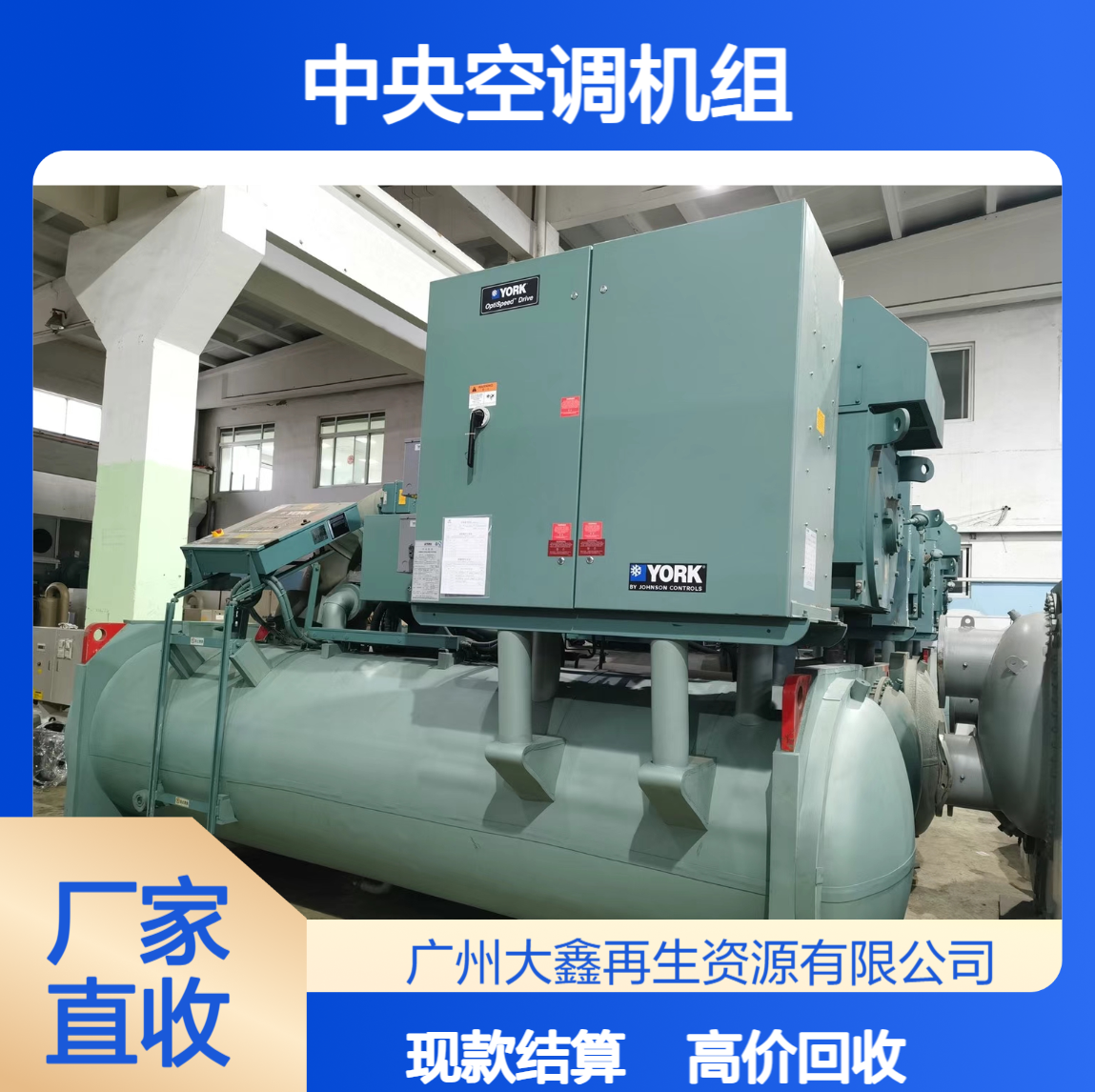 专业回收约克YEWS螺杆机 YK系列离心机中央空调机组现款结算