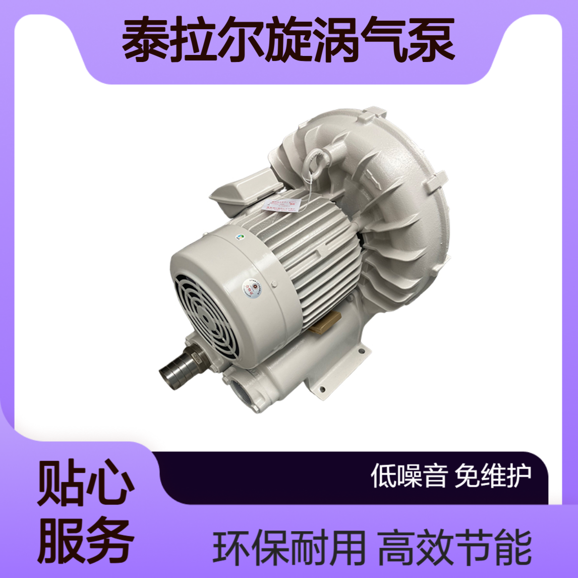 泰拉尔高压旋涡气泵 VFC808AF-S-5.5KW 环保设备配套富士鼓风机