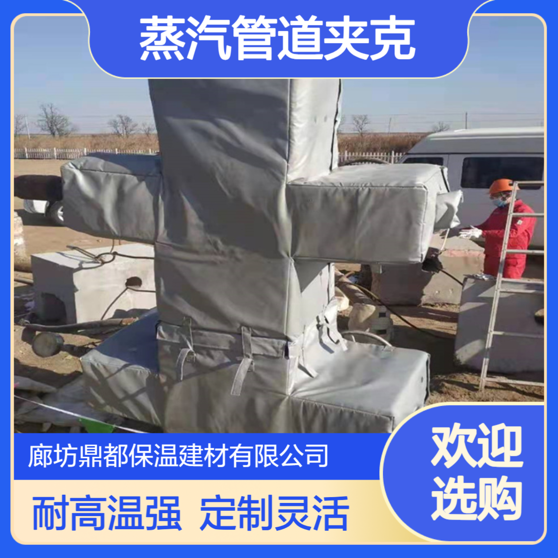 柔性可拆卸中高压蒸汽管道夹克 1000℃耐高温异形定制